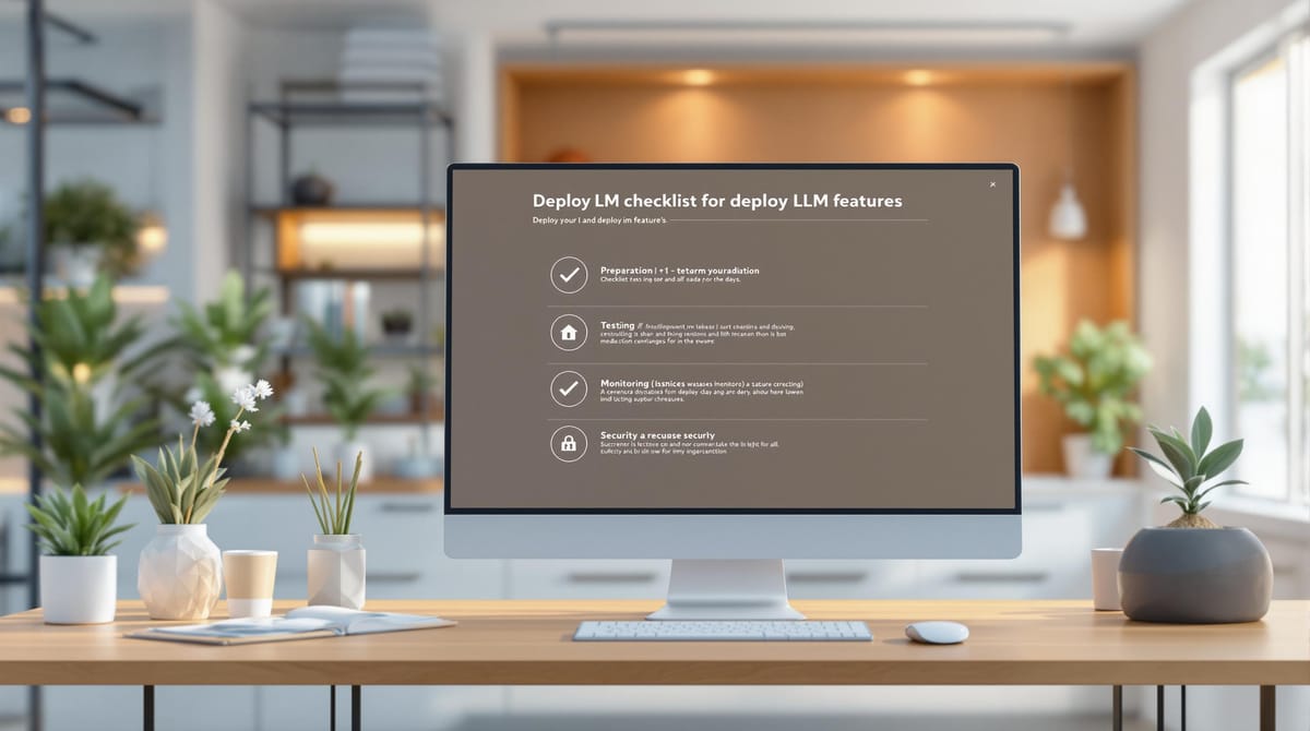 Essential Checklist for Deploying LLM Features to Production